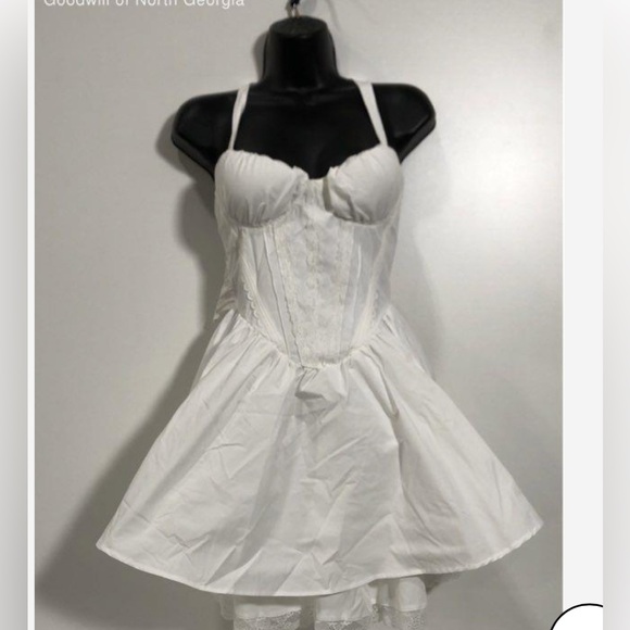 sthcute Corset Cottage Victorian fairy mini dress Small - Picture 2 of 6